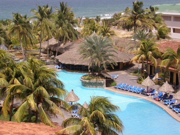 Unser Hotel- und Pool-Anlage auf der Isla-Margarita (Venezuela)